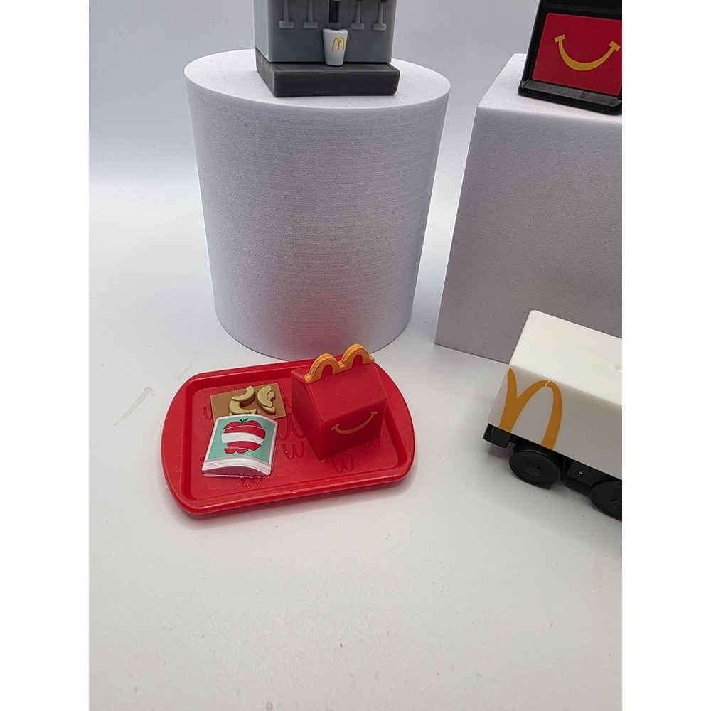 Lil McDonalds Miniature Playset Accessories Soda Machine Register Truck Tray Set - Picture 4 of 5